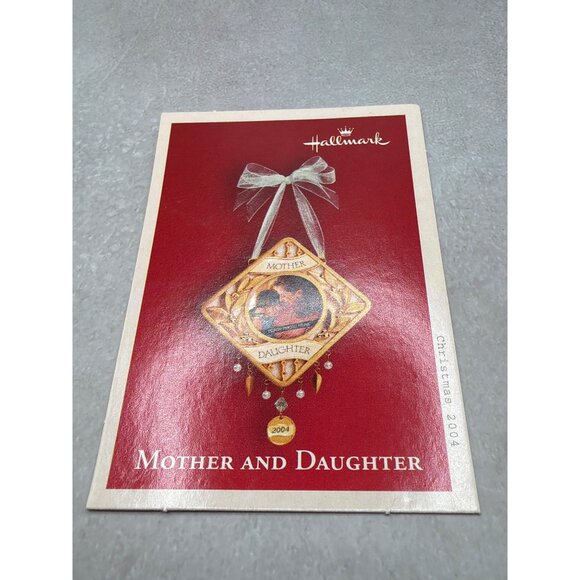 Hallmark Keepsake 2004 Mother & Daughter Photo Holder Ornament Metal - Picture 5 of 6